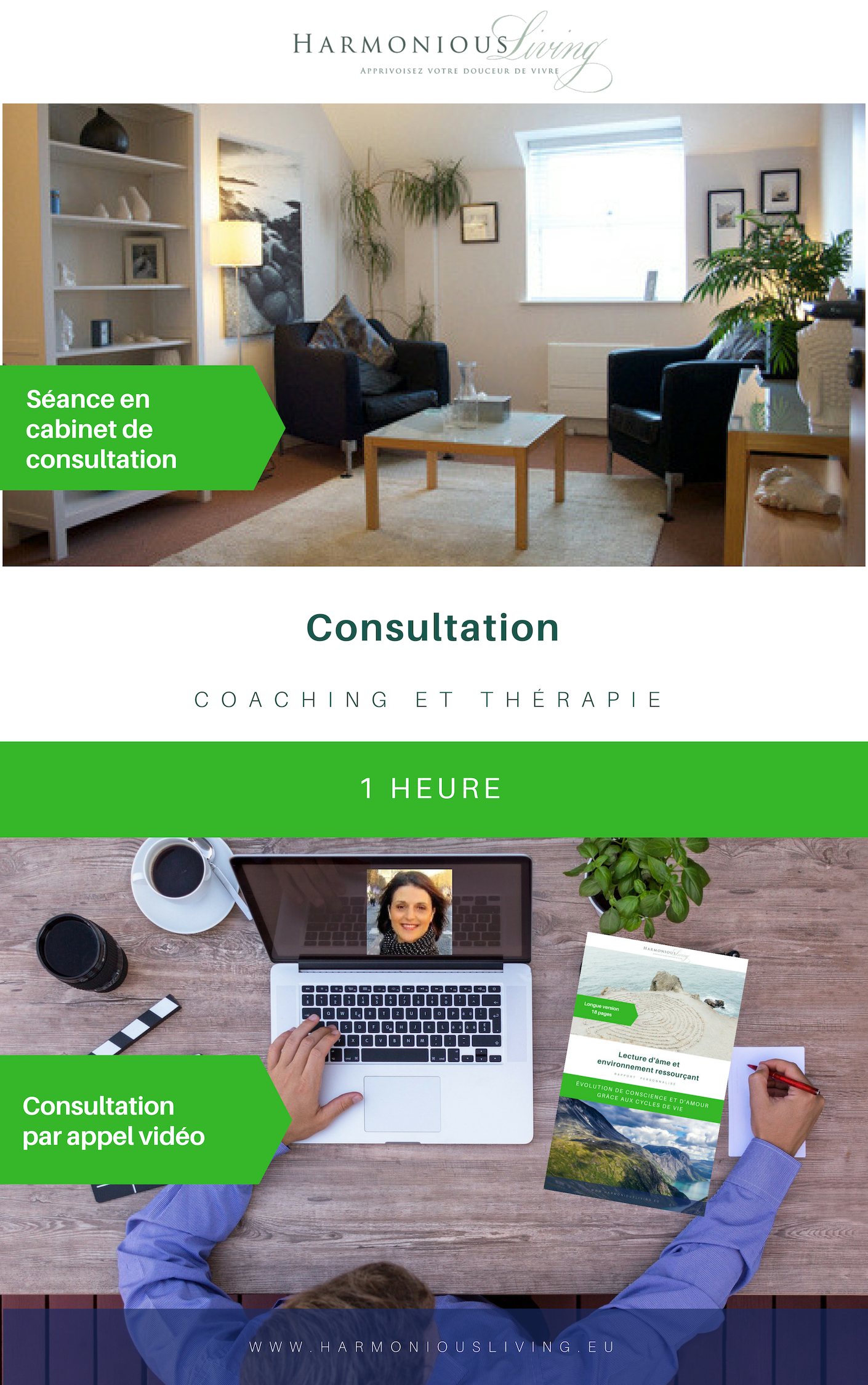 1h de consultation en coaching et thérapie